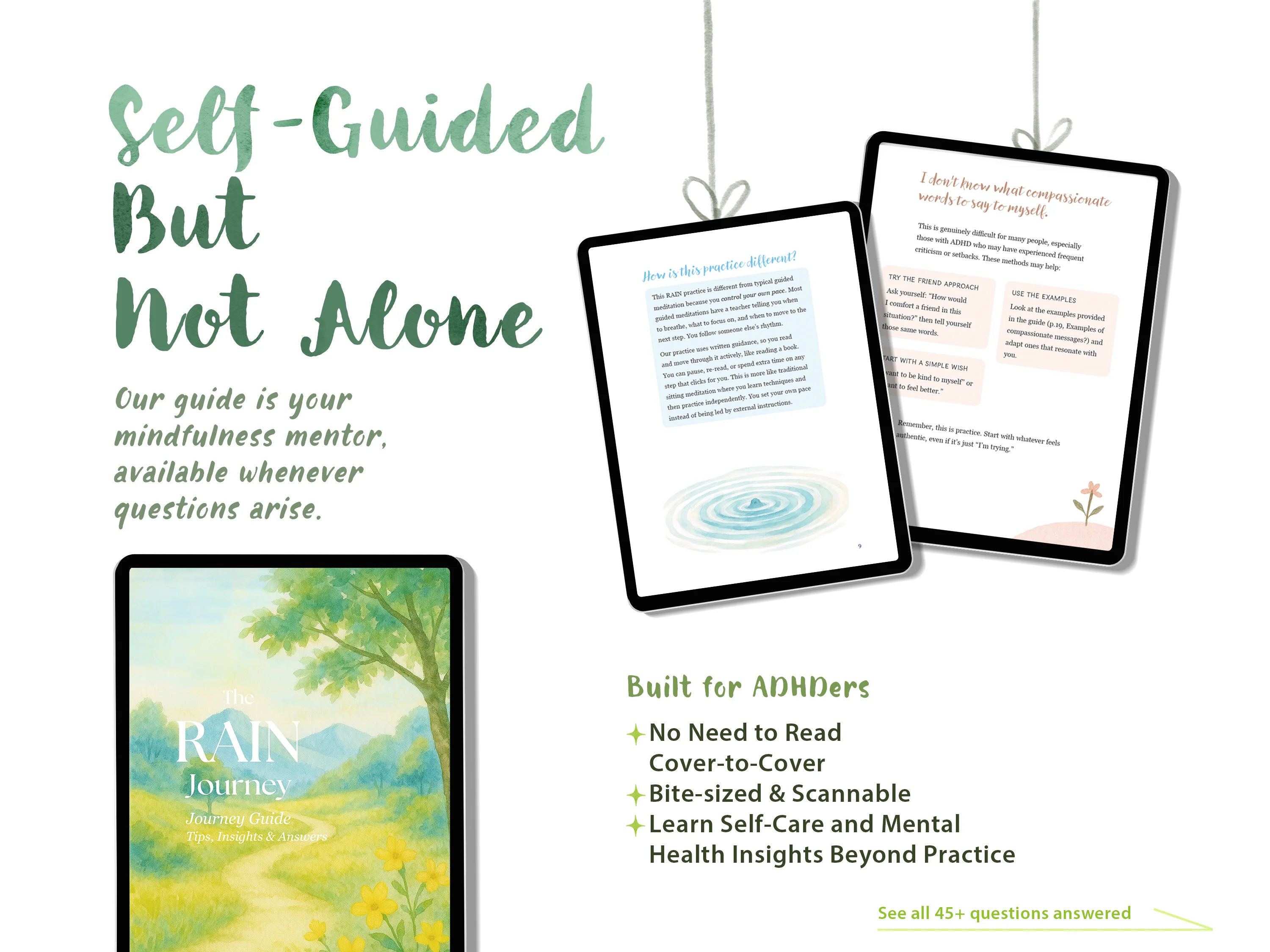RAIN Journey workbook page 6 - visual mindfulness practice for ADHD